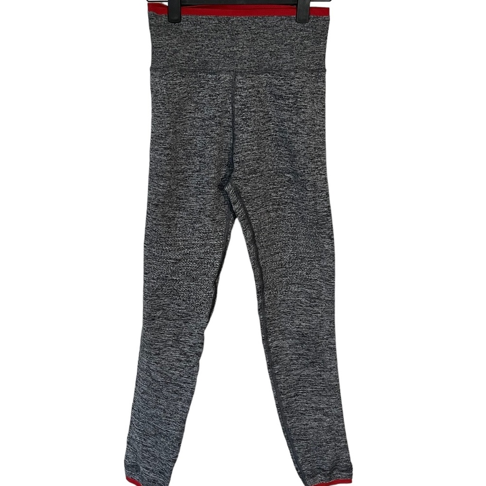 3 for $12, Athleta heather gray with red trim leggings, women's S